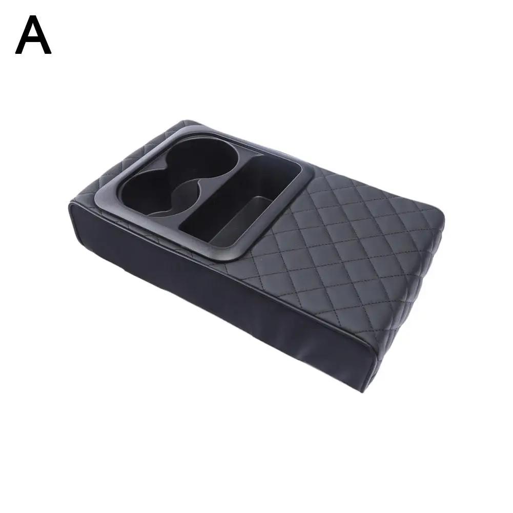 Multi-functional Car Armrest Box Cushion Cup Bootleg Box Booster Pad Car Extended Storage For All Seasons G5w7