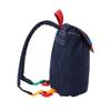 MIKIHOUSE Baby Logo Denim Backpack Multicolor Gingham Check Lining Velcro Flap Rucksack Kids Boys Girls Infant Toddler Bag 19cm