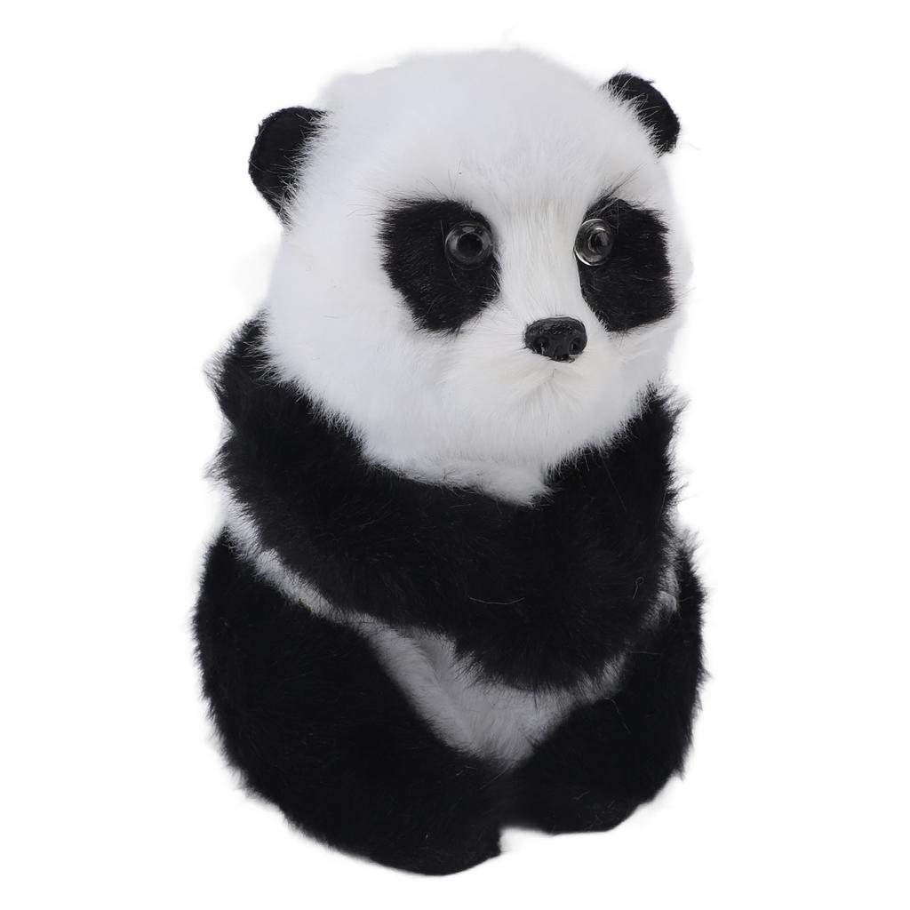 Plush Panda Toy Cute Panda Doll Animal Toy Ornament Desktop Decoration for Boys Girls Gift Birthday