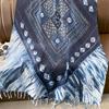 Luxury Brand Cotton Viscose Scarf Aztec Geometric Floral Tassel Shawls and Wraps Echarpe Pashmina Bufandas Muslim Sjaal