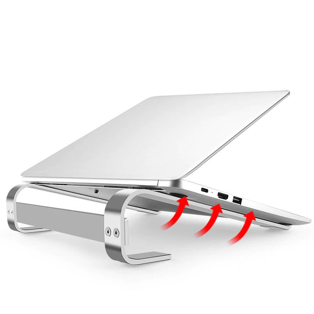 Aluminum stand for tablet and laptop up to 18" Simple S1 (Black)