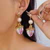 #Мода Милые Красные Серьги-Капли с Клубникой Для Женщин Прекрасные Зеленые Листья Цветок Смола Клубничный Фрукт Серьги Вечерние Украшения