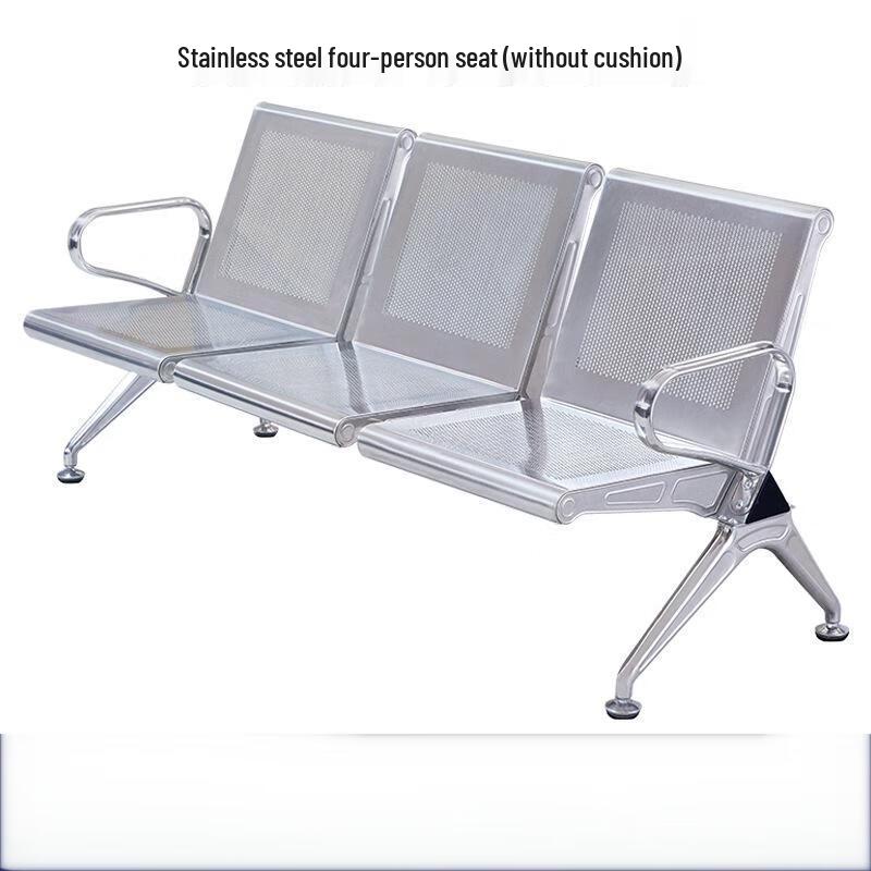 WEZHO Three-Seater Stainless Steel Bench
