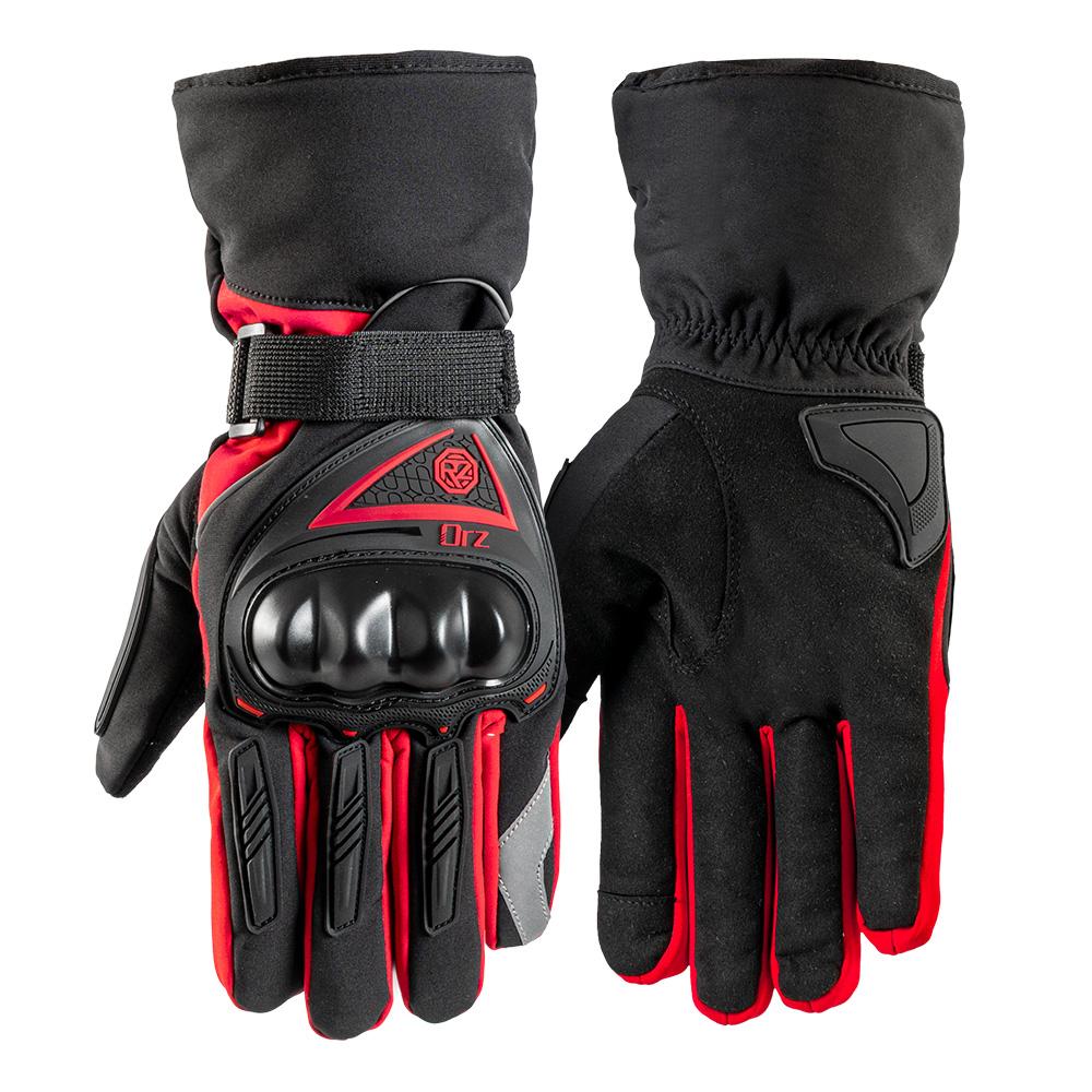 ORZ Мотоциклетные перчатки Ветрозащитные Водонепроницаемые Guantes Moto Мужские Перчатки для езды на мотоцикле Сенсорный экран Мото Мотокросс Перчатки Зимние