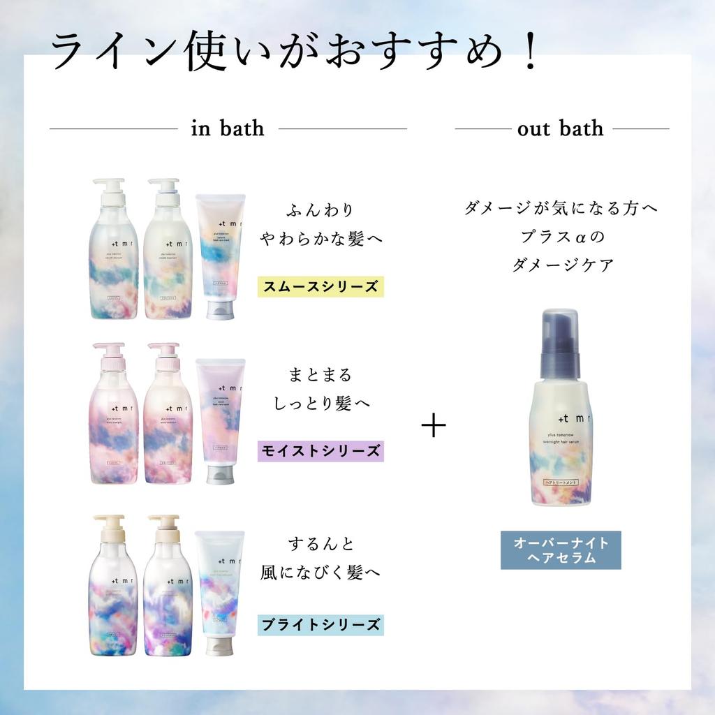 Plus Shampoo and Treatment Set Bottle Bonus Protein Damage Care High Damage Bleached Color Repair Hair Care Conditioner +tmr Tomorrow + [Bright]