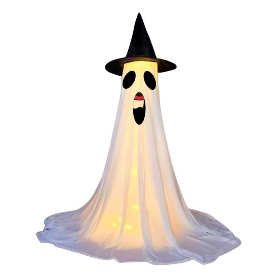 Halloween Ghost Decoration with LED Light Large White Scary Light Up Ghost
