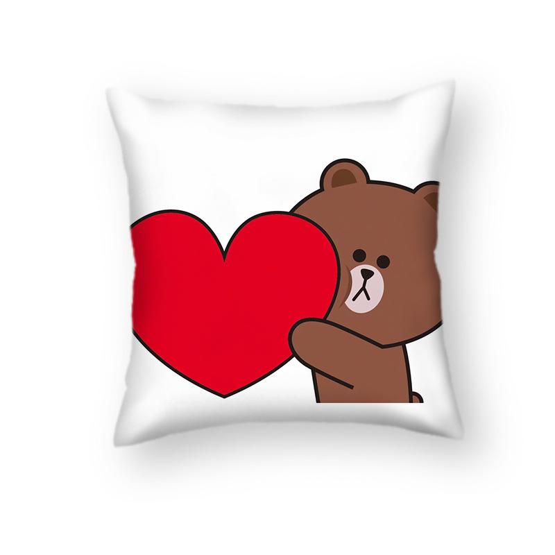 Новая мультяшная кукла для дома, милая подушка, наволочка, подарок для пары, подушка для сна, диван, автомобиль, подарок, подушка