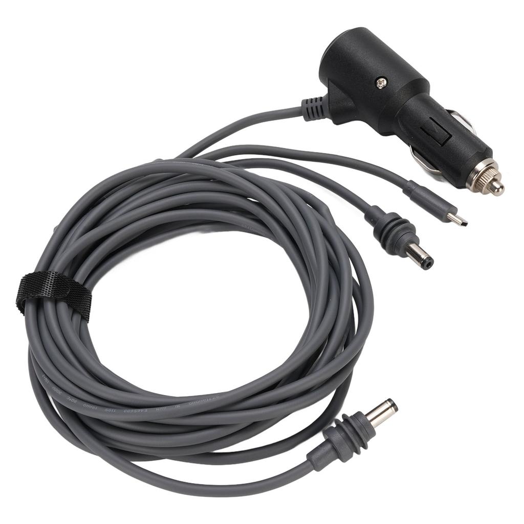 Satellite 3 in 1 Power Cable Rain Proof USB C 12 to 20V Cigarette Lighter DC Male Extension Power Cord for Disc Antenna
