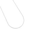 Surgical Stainless Steel 45cm Chain Only Slide Pin Chain Necklace Simple Necklace for Women [Piena] (Silver)