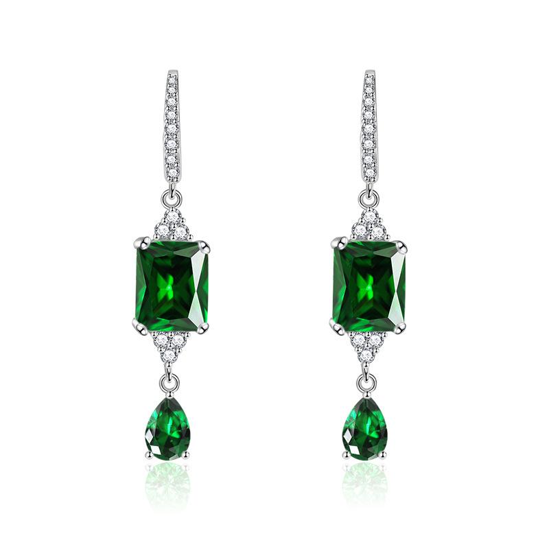 Sace Gems Classic Copper Alloy Zircon Earrings Ladies Jewelry Wedding Promise Party Gift