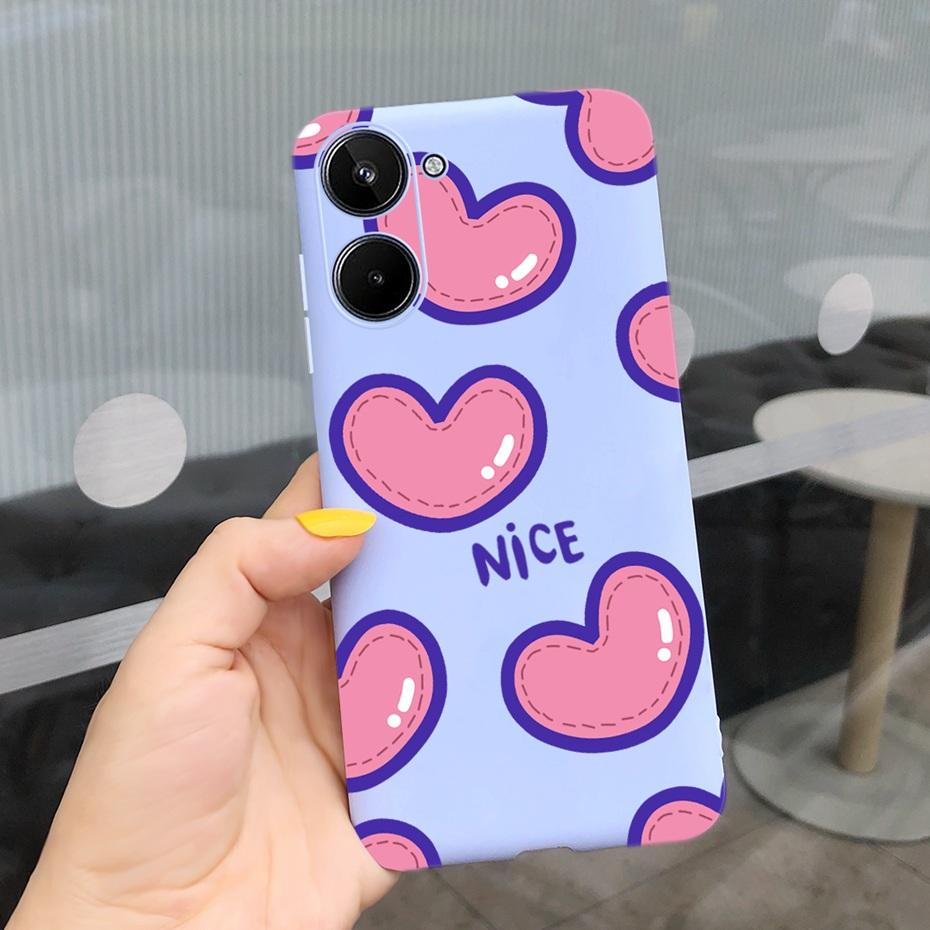 Для Realme 10 2022 Милый Чехол из Желеобразного Силикона с Рисунком Для Realme10 RMX3630 Чехол Realme 10 4G Мягкие ТПУ Чехлы для Телефона
