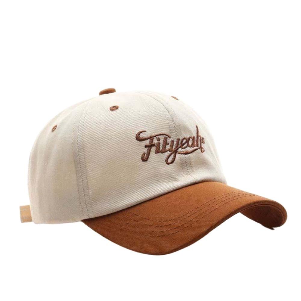 Sunscreen Unisex Peaked Cap Korean Style Summer Sunshade Hats Letter Embroidery Baseball Cap  Men