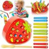 Children' Kitchen Wooden Stove Set for Girls Retro + Accessories