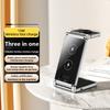 T33 3-in-1 Charging Station Foldable Wireless Charger Phone Watch Earphone Charging Stand