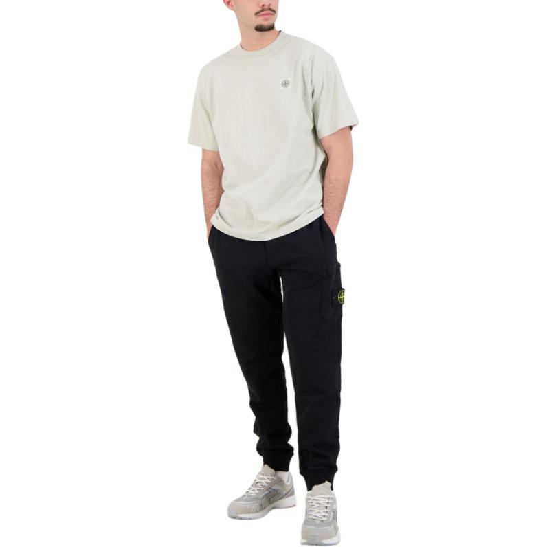 STONE ISLAND Мужская футболка с круглым вырезом, спущенным плечом и коротким рукавом с логотипом L1S152100030S0115-V0061