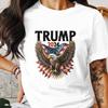 26 Трамп 2024 Патриотическая футболка, Орел с дизайном американского флага, Футболка для сторонников Гра Унисекс