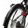 Складной велосипед Captain Stag Oricle Матовый с тросиками Shimano спереди и сзади (КАПИТАН ОЛЕНЬ) 20-дюймовый (FDB206, Черный, YG-1087) 6-ступенчатая трансмиссия,