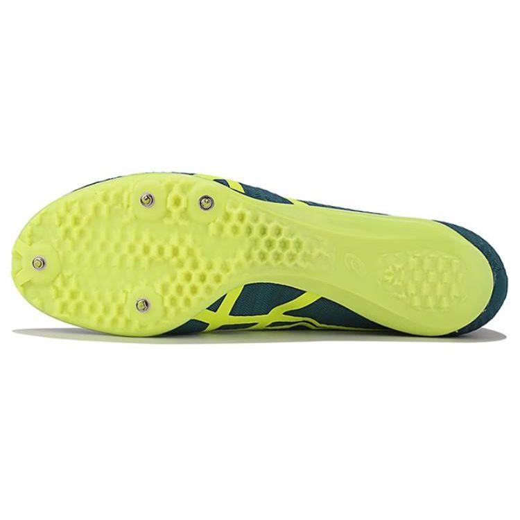 Asics Sonicsprint Elite 2 Удобные Универсальные Амортизирующие Прочные Низкие Кроссовки для бега Унисекс кроссовки Зеленый Желтый 1093A031-300