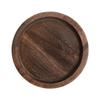 Round Wood Tray for Coffee Table Candle Holder Tray Home Decor Small Wooden Serving Plate Decorative Multipurpose Rustic Platter