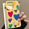 Красочный чехол-сердечко из мягкого ТПУ для iPhone 17Air 16 17 Pro 15 14 13 11 12 Pro Max 15 Plus Модный противоударный чехол