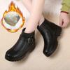 Snow Cotton Shoes for Women 2025 Winter New Warm Padded Platform Boots Non-slip Short Boots Elderly Black Ankle Boots Women
