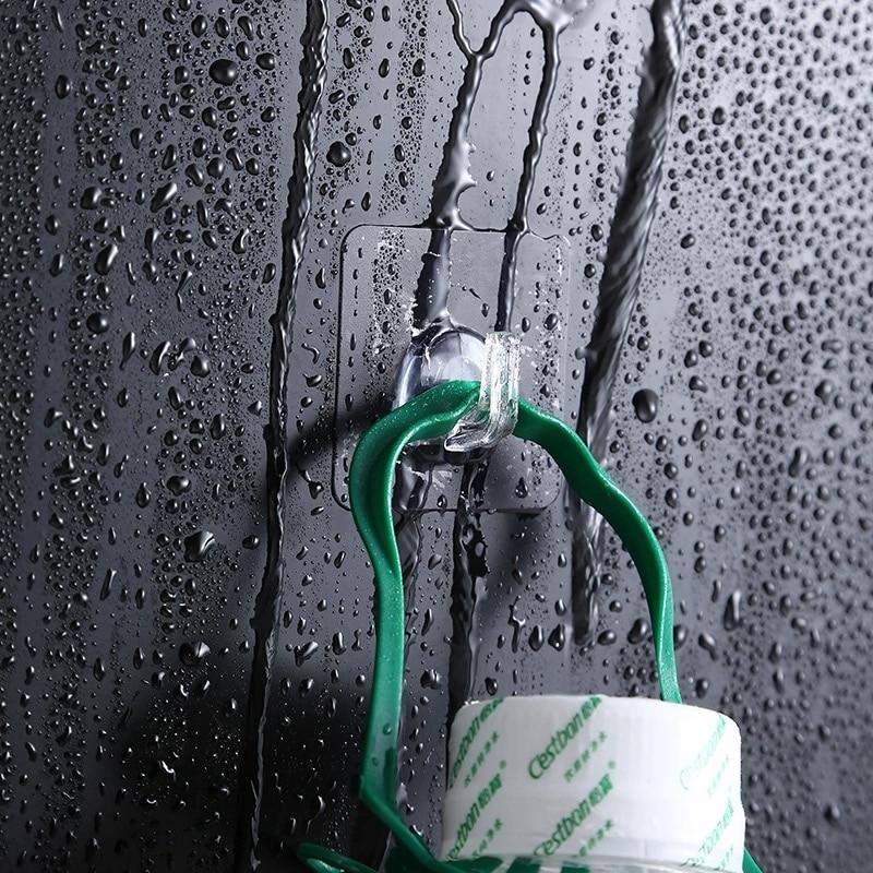 Transparent Wall Hook 10/20pcs Strong Self Adhesive Door Wall Hangers Hooks Suction Heavy Load Rack Cup Sucker for Kitchen Bathroom