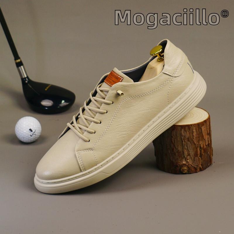 Fashion Men's Genuine Leather Shoes Brown Lace Up Flats Casual Shoes for Men White Luxury Designer Sneakers Large Size: 36-47 Mo-62358