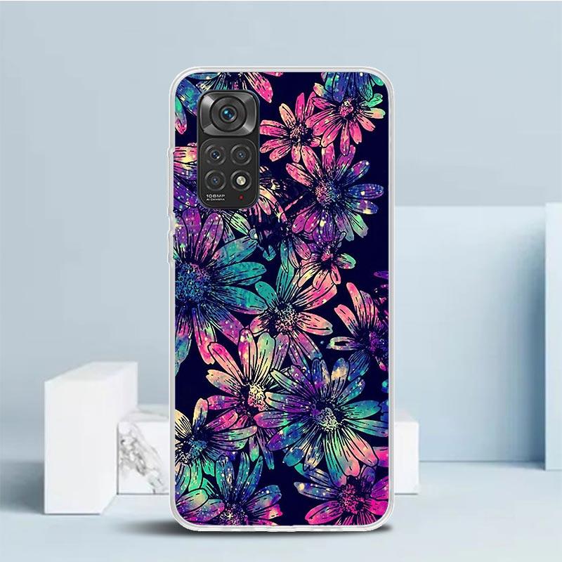 Чехол для телефона Мандала Подсолнух Мандала Для Xiaomi Redmi Note 15 14 14S 13 12S 12 Pro Plus 11S 11 11T 11E 10S 10 + Мягкий ТПУ Задняя крышка