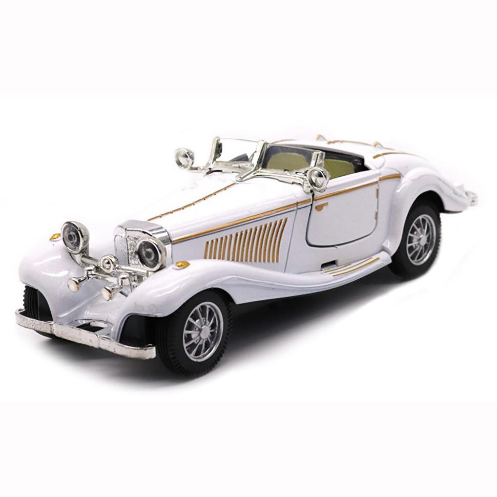 1:28 масштабов Benz 500K, откидной литой металл, антикварные классические модели автомобилей, коллекционные игрушки, подарки (Длина 6,5 дюйма/16,8 см)