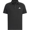 3-полосатая рубашка поло Aeroready с цветным блоком и логотипом, удобная спортивная рубашка поло с коротким рукавом для гольфа, мужские рубашки поло черного цвета IM6401