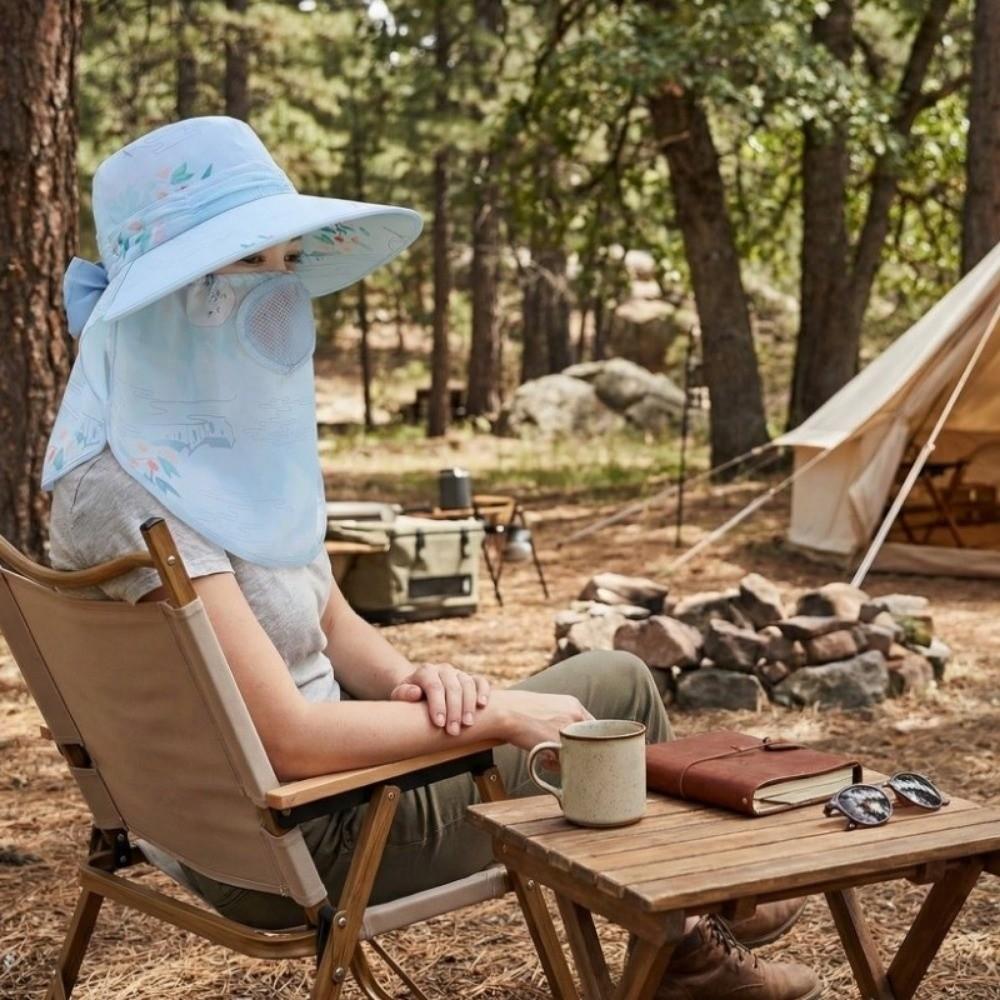 Detachable Face Cover Sun Hat Neck Flap Outdoor Working Cap Fishing Hat Outdoor Working