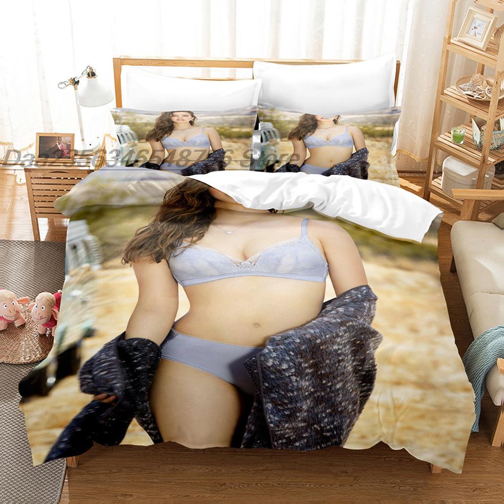 Коллекция постельного белья Bikini Gilr Односпальная, Полуторная, Двуспальная, Евро, King Size Коллекции одеял для спальни взрослых Каваий, Сексуальная, Большая грудь Camas