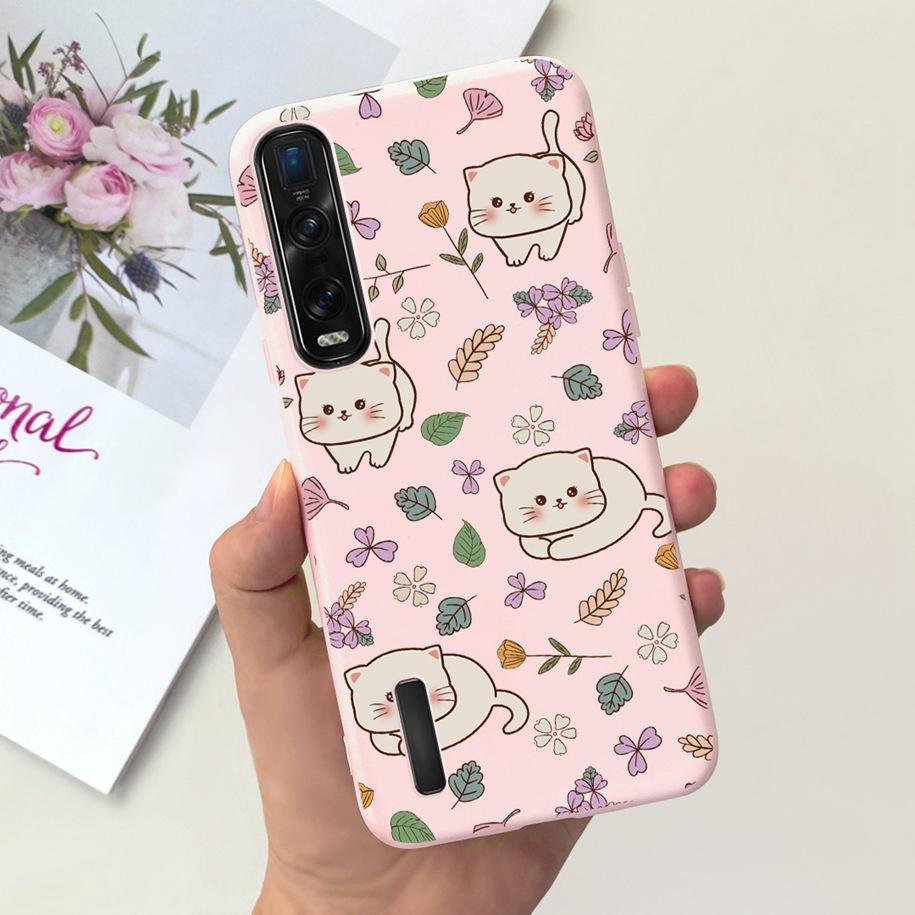 Чехол для OPPO Find X2 Pro Find X2 X 2 Pro CPH2025 Модный силиконовый чехол с рисунком Цветы Чехлы для телефона Для OPPO Find X2 Lite Neo X2Neo Capa