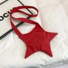 Cute Star Crossbody Bag Harajuku Five-pointed Star Canvas Bag Star Shape Shoulder Bag  Students
