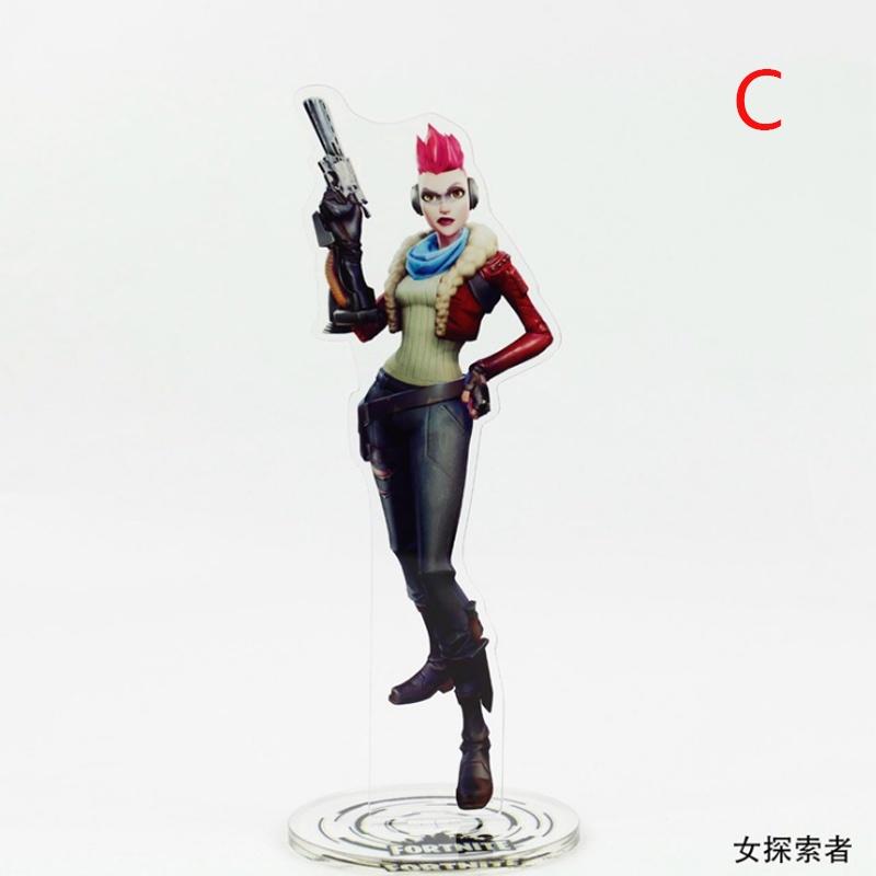 Pink Bear Skin Skull Special Trooper Ninja Acrylic Stand Figure Toy