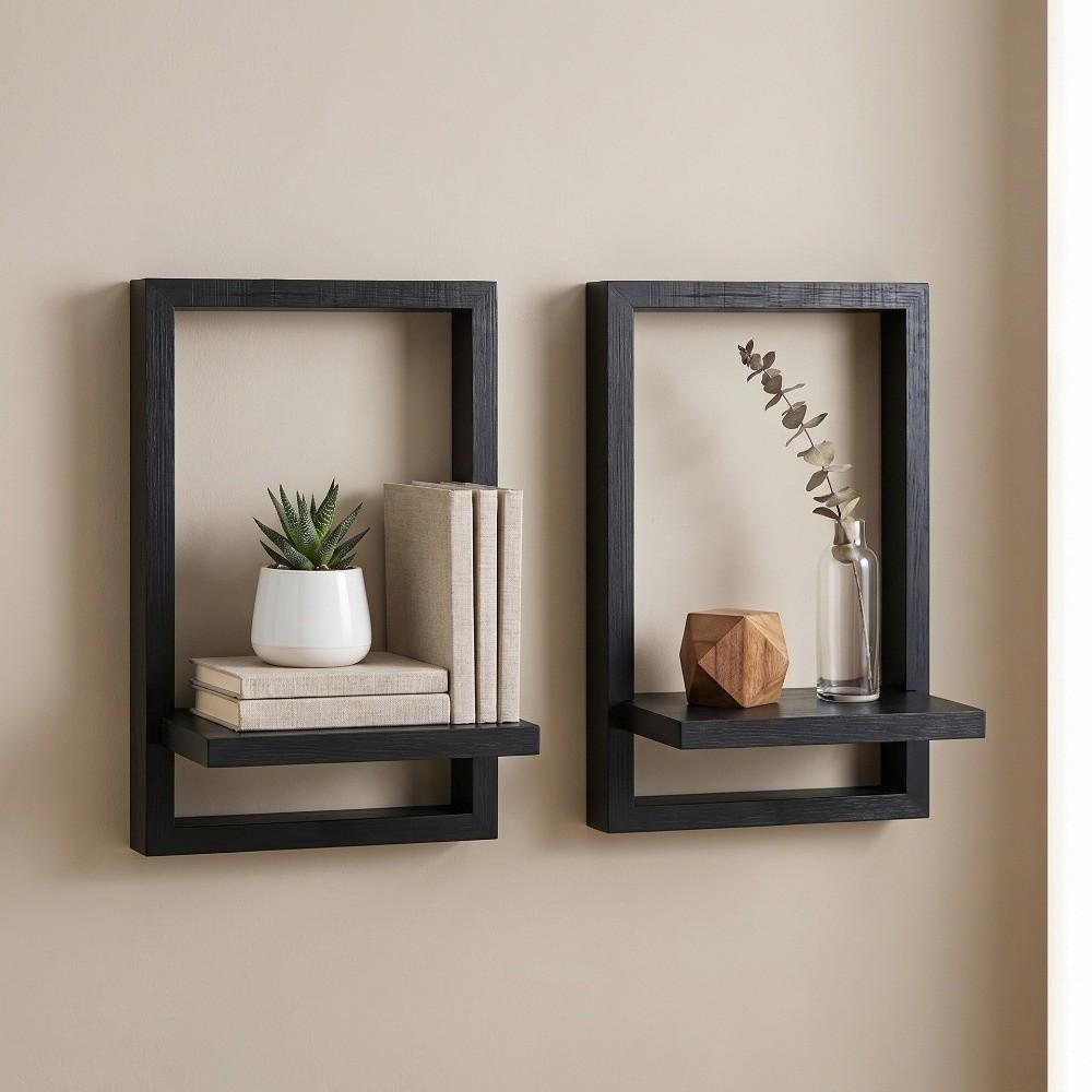 Geometric Wall Shelf Vintage Style Decorative Shelf Plant Display Storage Rack Wall Decoration