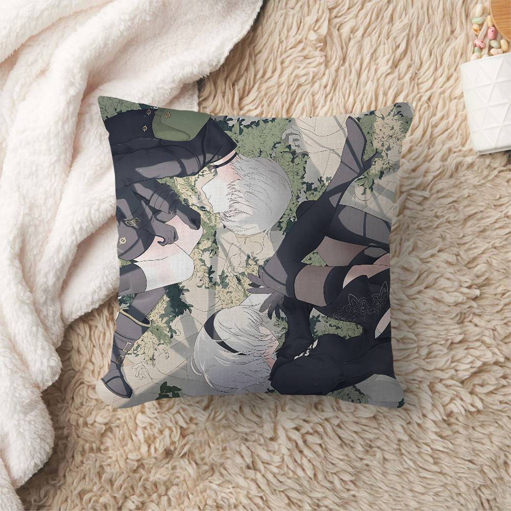 Game Nier Automata Cushion Cover Decorative Pillow Sofa Home Decor Case Pillow Cases