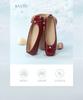 Bestu 26 Spring Shallow Mouth Single Shoe with Simple Bow Fashion Commuter Women's Single Shoe W0213AQ6