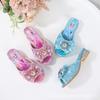 Girls Frozen Elsa Princess Sandals Cute Slip-On Slippers Kids Toddler