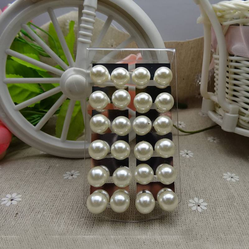 Булавка-гвоздик, шарик, железо, простые серьги, ювелирные изделия, пластик, искусственный жемчуг