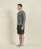 PANICALE Charcoal Garment Dye Cotton Henry T-Shirt