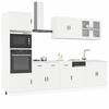 VidaXL Set of 7 "Porto" Kitchen Furniture In White Engineered Wood 3314751