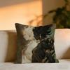 Angels And Demons Cushion Cover Cozy Velvet Throw PillowSoft Warm Cushion For Sofa  Bed