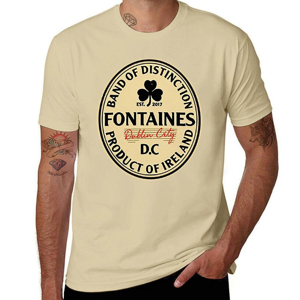 Fontaines Dc Tshirt Oversizeds Heavyweights Boys Animal Print Plus Sizes Mens Cotton T Shirts