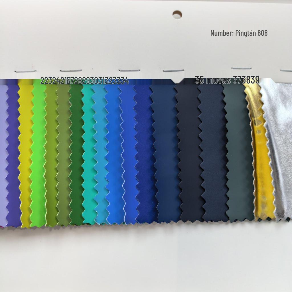 Stretch Fabric Base PU Leather Plain Weave 0.5mm for Luggage and Photo Album Packaging