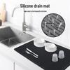 Silicone Non-slip Heat-Resistant Stove Mat - Draining & Anti-scald Placemat for Kitchen and Dining Table.