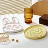 Пасхальный поднос Форма для литья из смолы DIY Праздничный декор Кролик Пасхальное яйцо Блюдо для хранения Подставка под стакан Гипсовая форма