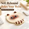 Non-Slip Silicone Mouse Pad Cartoon Ergonomic Desk Mat Cat Wrist Rest Mouse Pad  Office Gaming