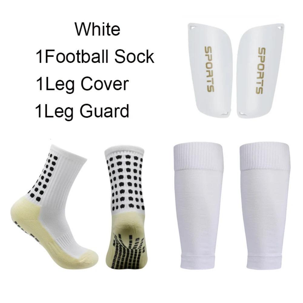3pcs/set Durable Football Shin Pads Lightweight Football Ankle Socks Protective Equipment