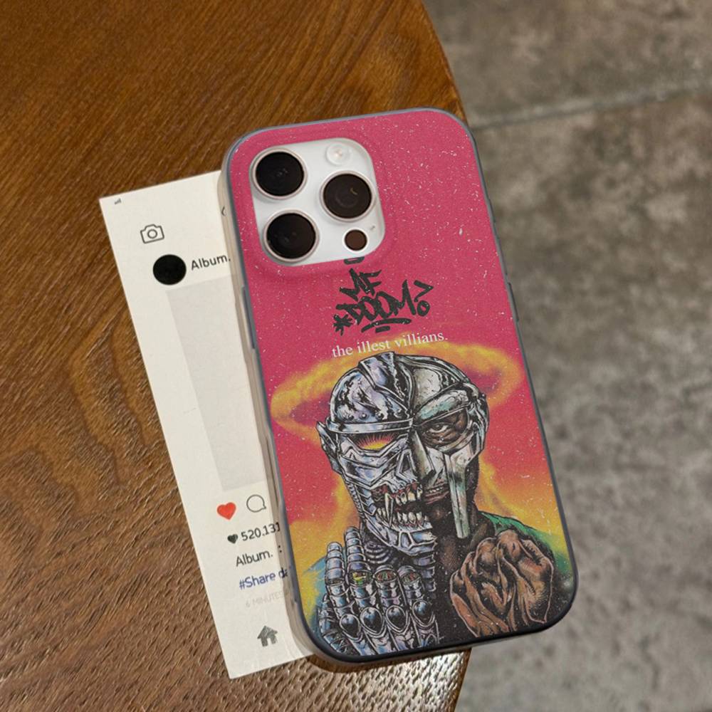 M-MF D-DoomS Band Phone Case For IPhone 17 16 15 11 12 13 14 Pro Max Soft Corrugated Silicone Cover Case